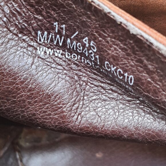 BORN hand crafted footwear. MENS boots size 11 Tobacco distressed suede leather main image 4